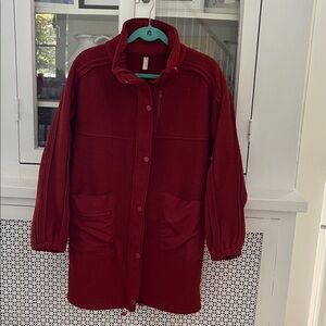 Free People fleece jacket LONG